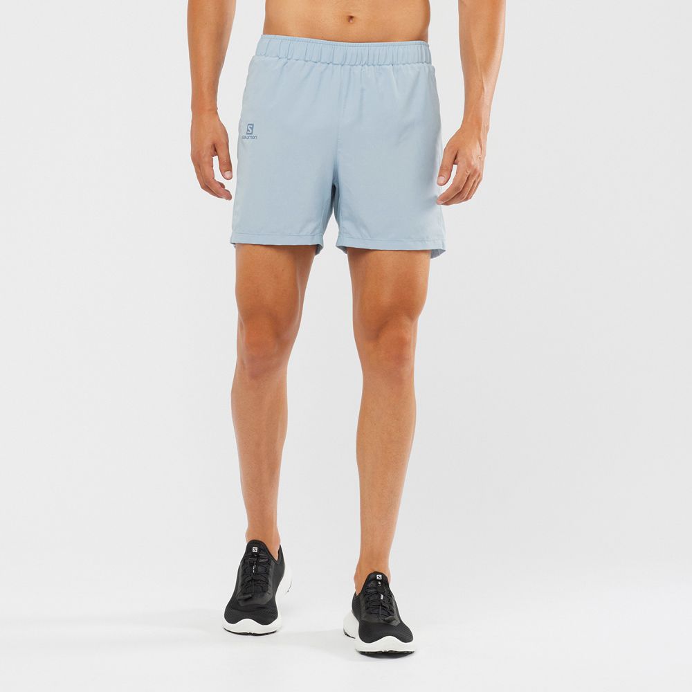 Shorts Salomon Homme Bleu - Salomon AGILE 5 - France (1524-FYEDO)